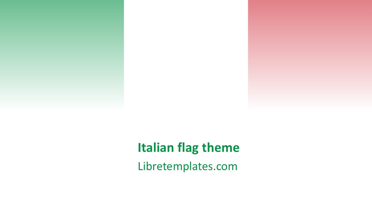 Italian flag theme