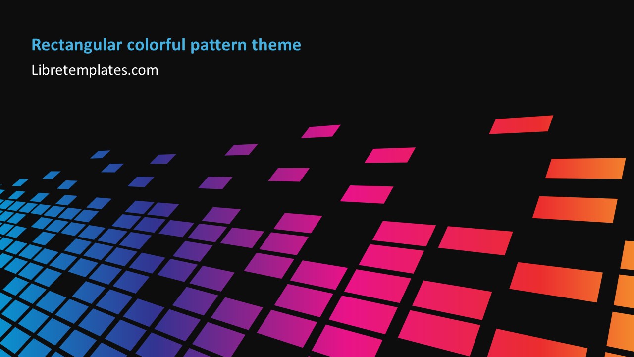 Rectangular colorful pattern theme