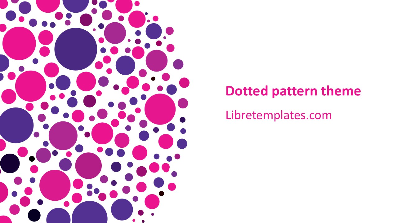 Pink dotted pattern theme