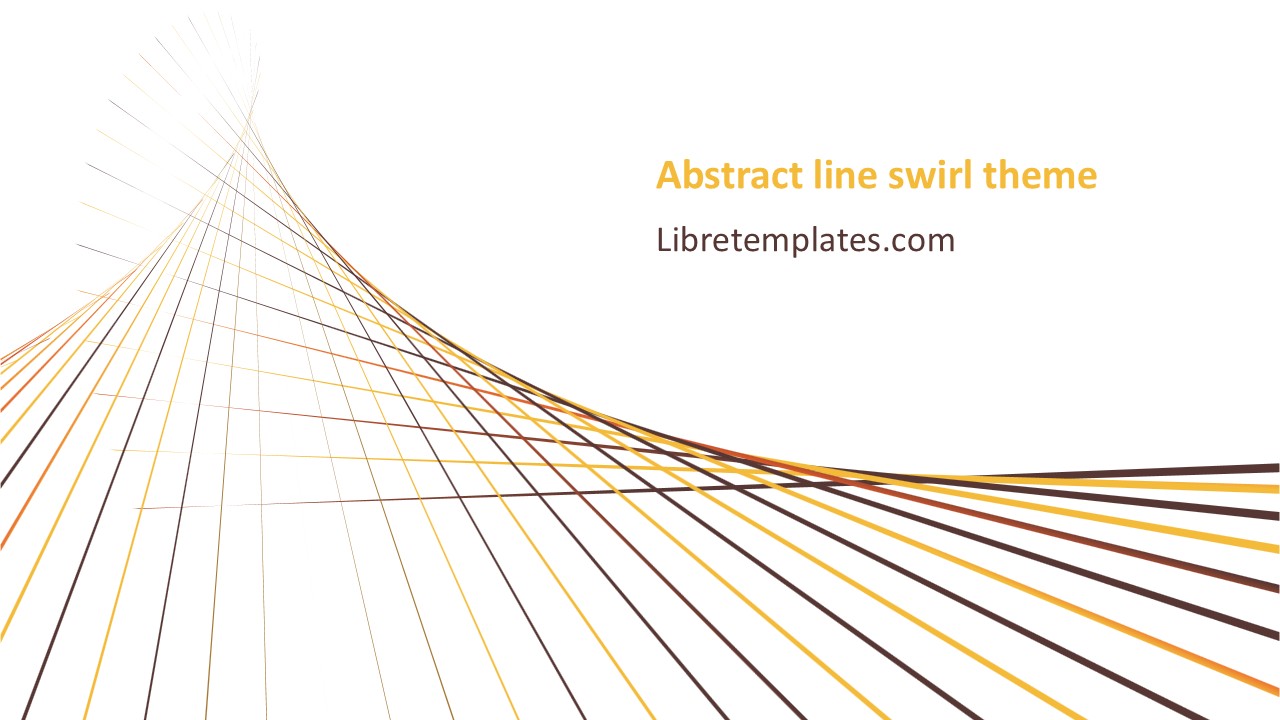 Abstract line pattern swirl theme