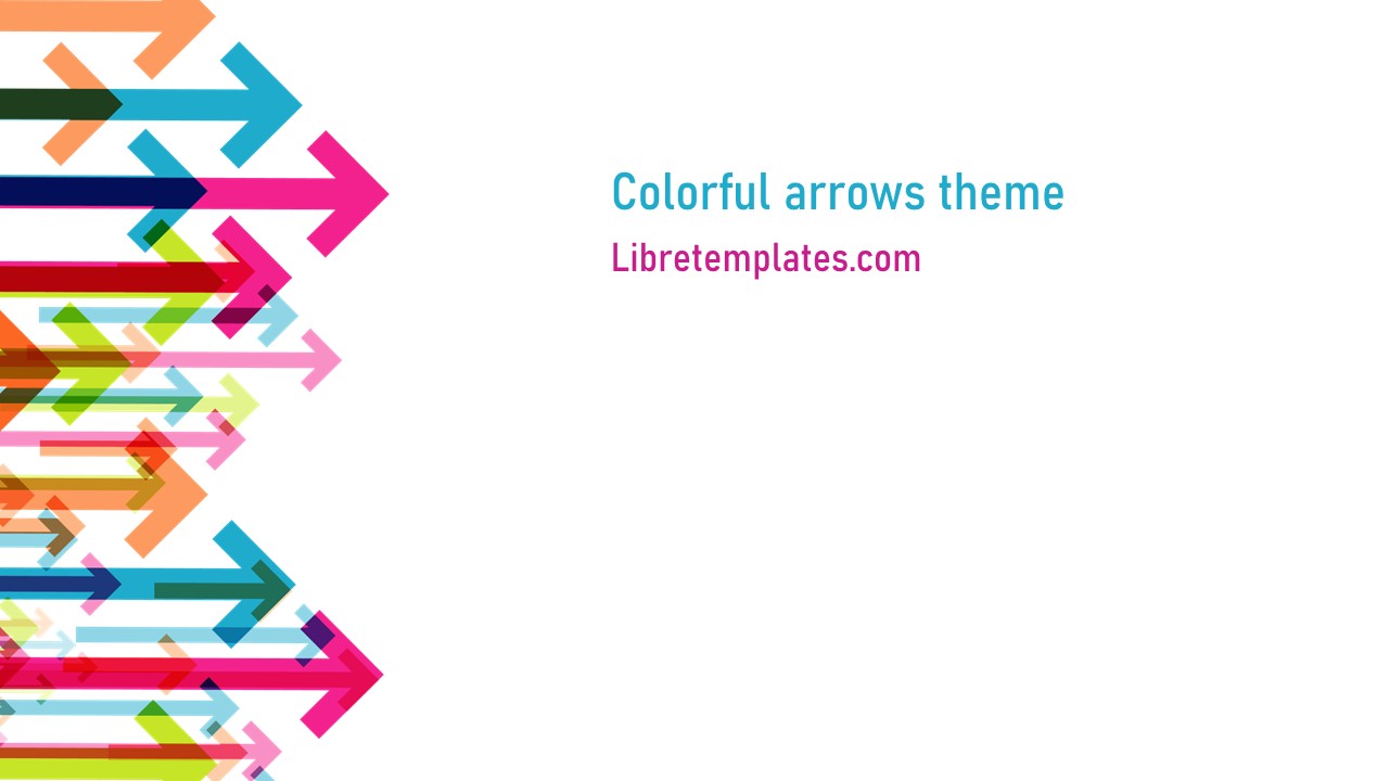 Colorful arrows theme