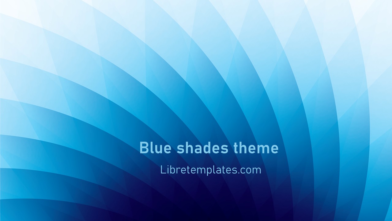 Blue shades theme