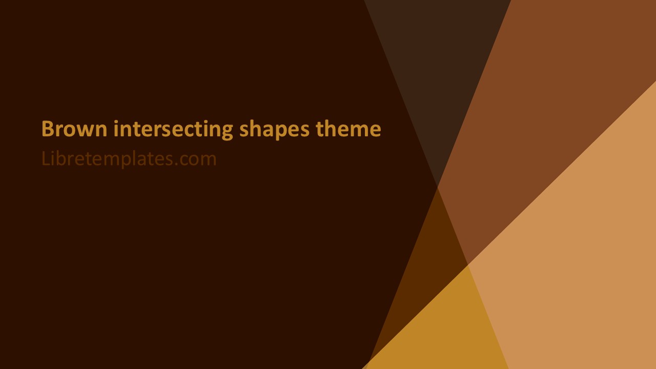 Brown interesting shapes theme