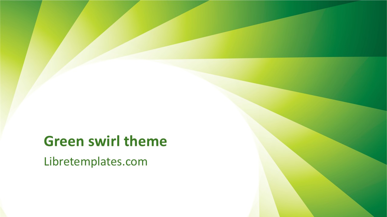 Green swirl theme