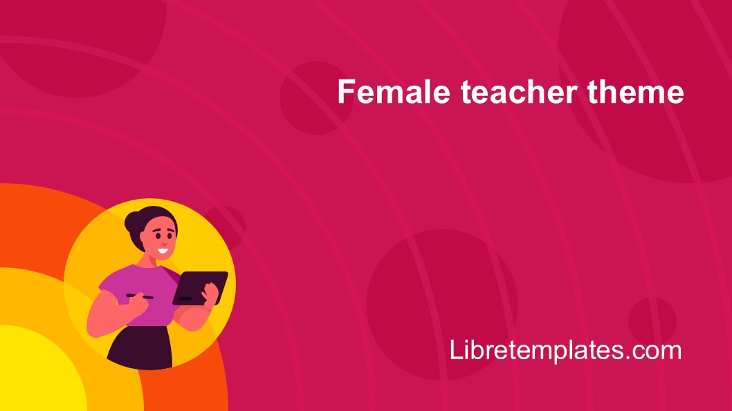 Female teacher theme