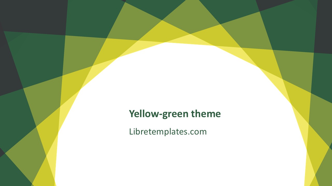 Yellow and green theme