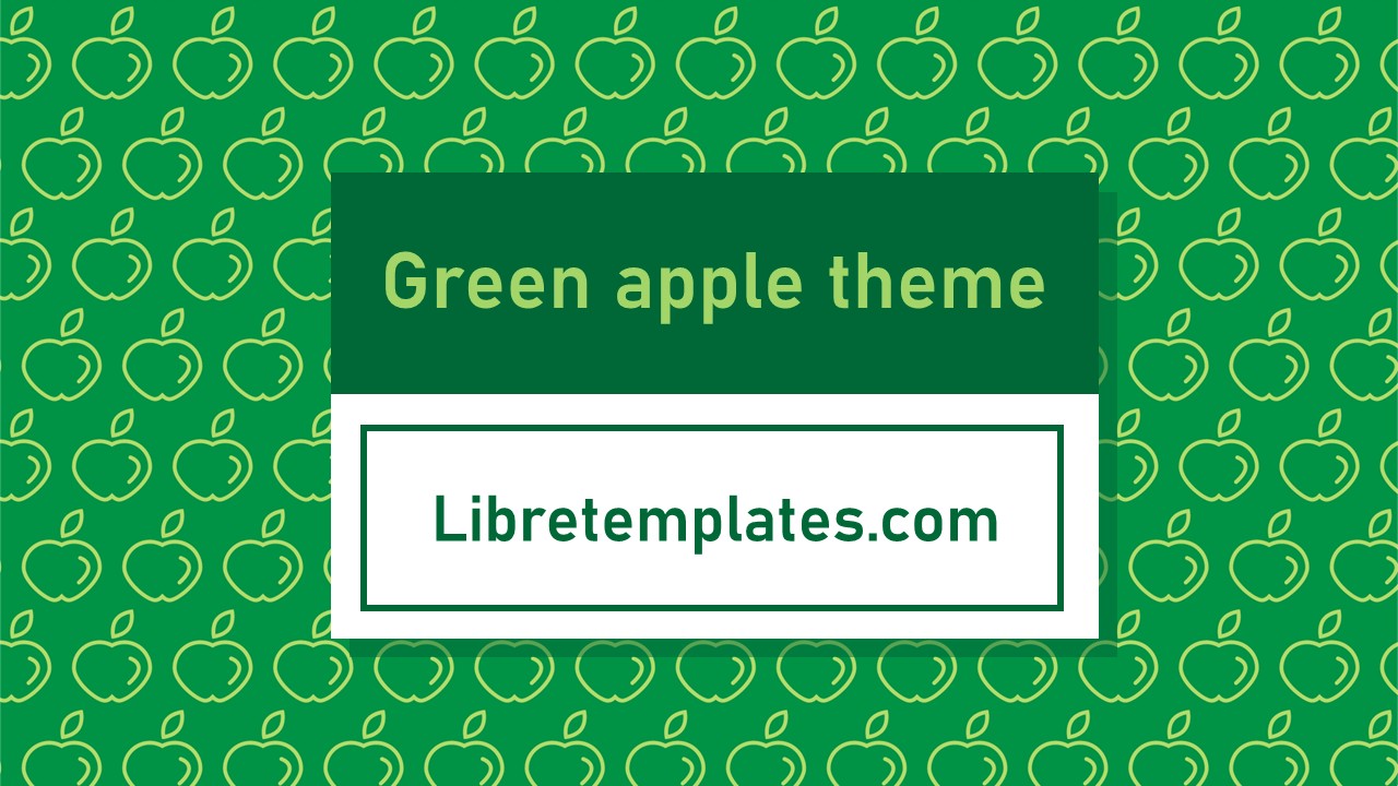 Green apples theme