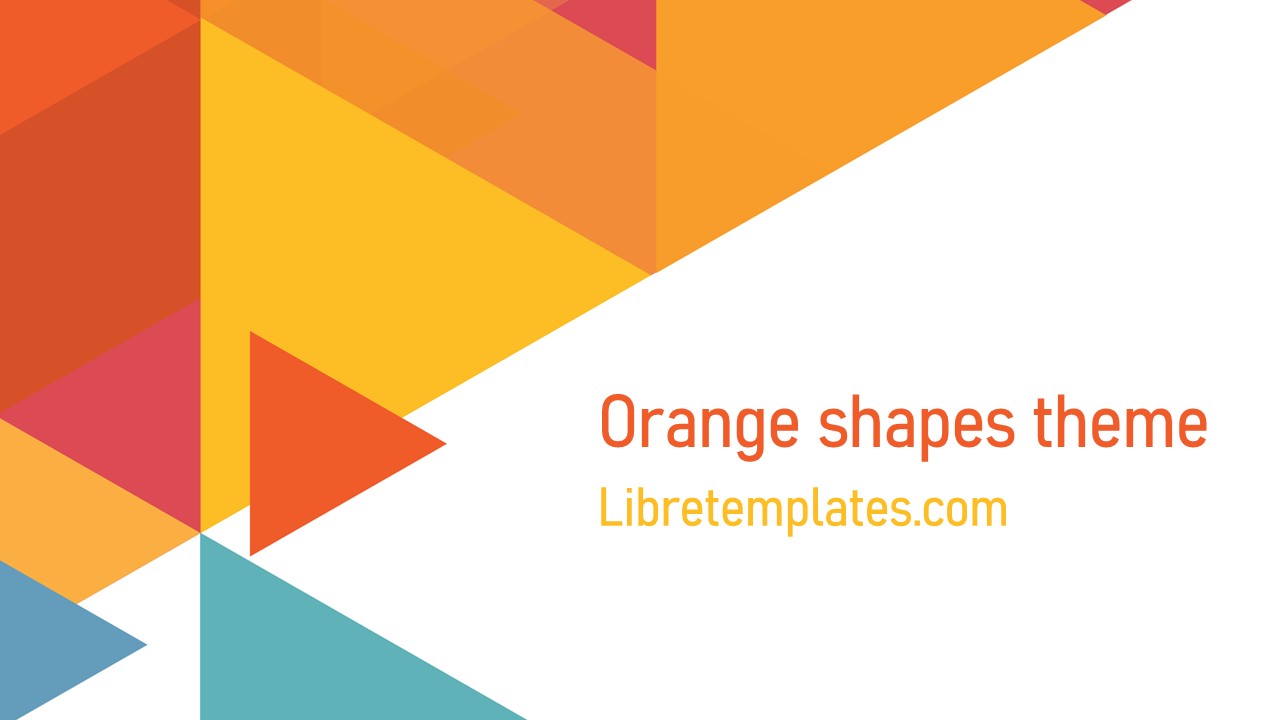 Orange and yellow shapes theme