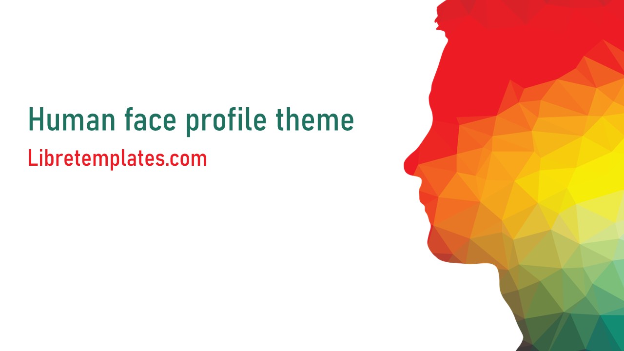 Human face profile theme