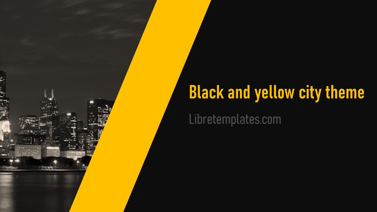 Black and yellow city theme