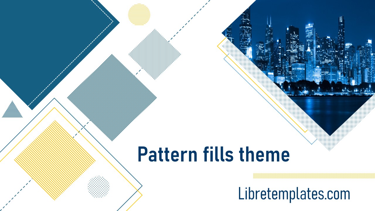 Business theme with pattern fills