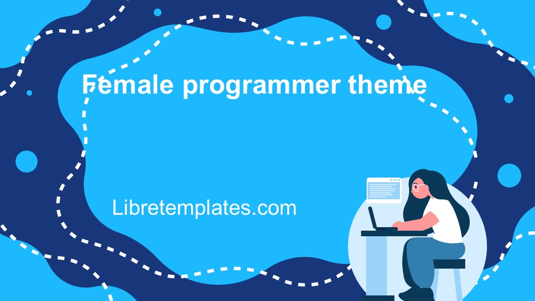 Female programmer theme
