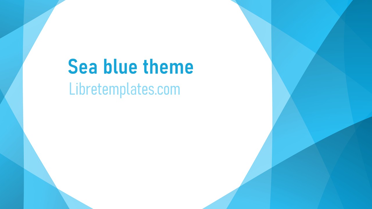 Sea blue theme