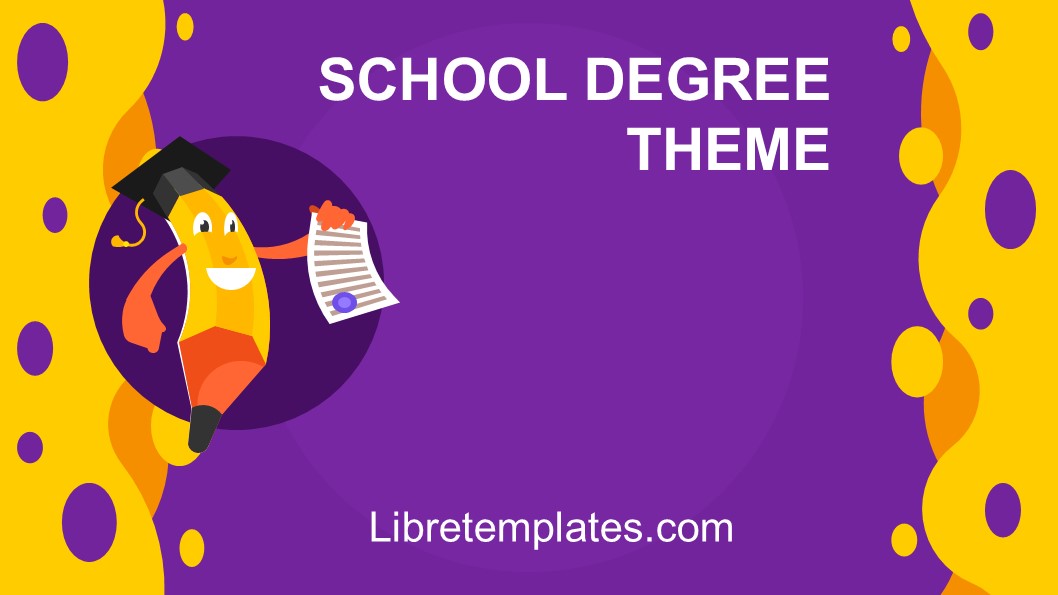 School degree and certificate theme