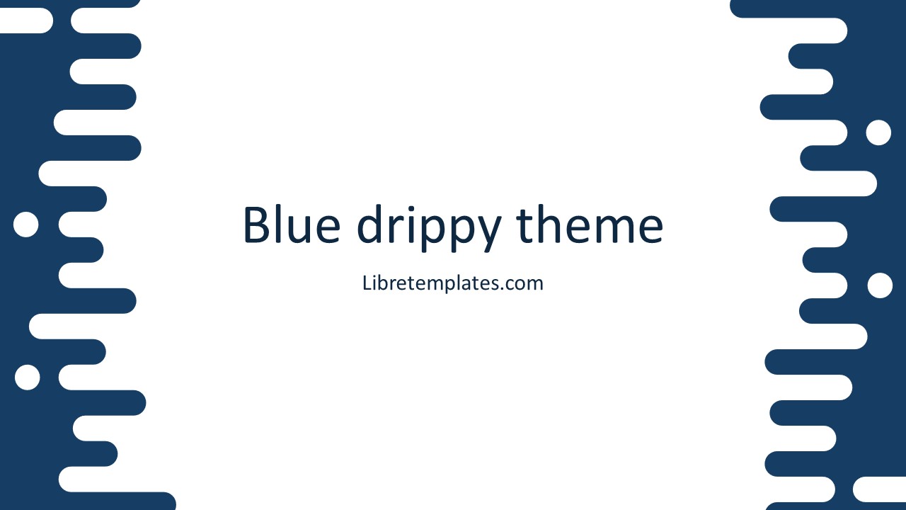 Blue drippy theme