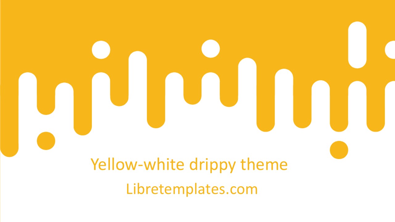 Yellow and white drippy theme