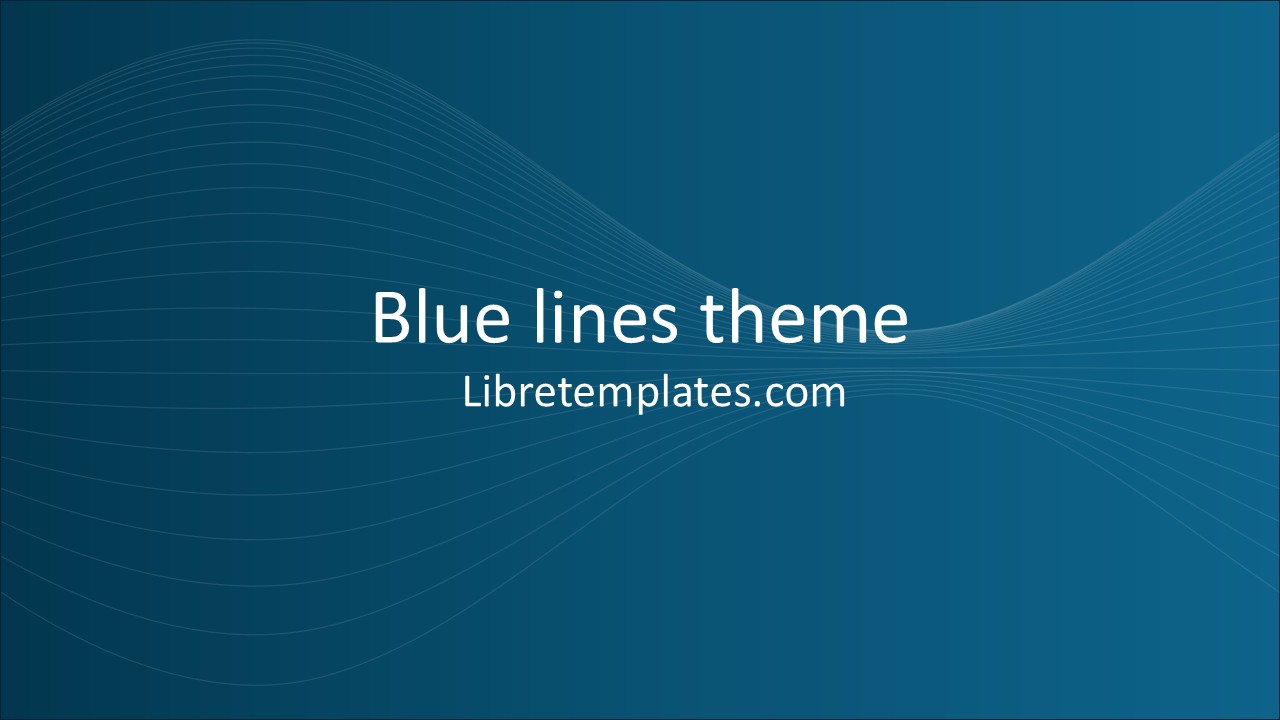 Blue lines theme