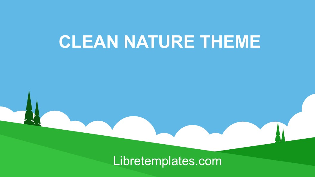 Clean nature theme
