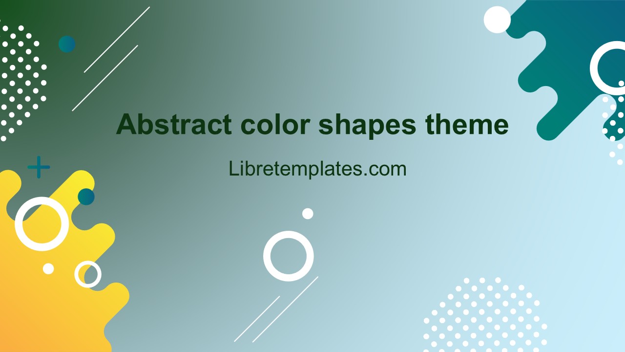 Abstract colorful shapes theme