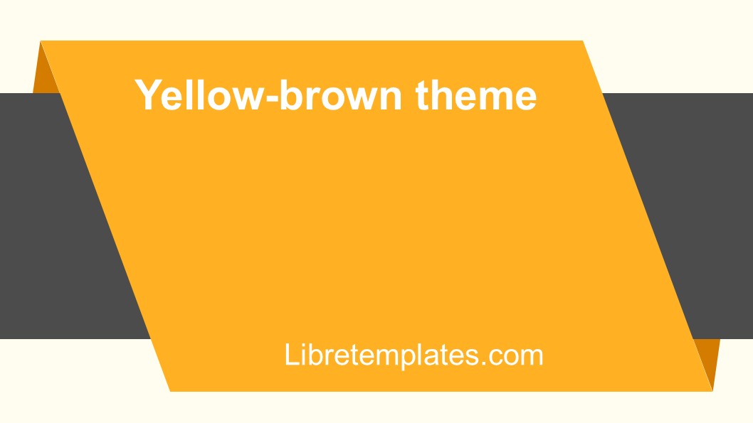 Yellow brown theme