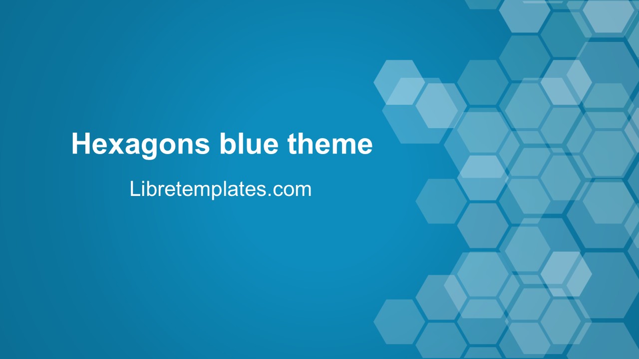 Hexagons blue theme