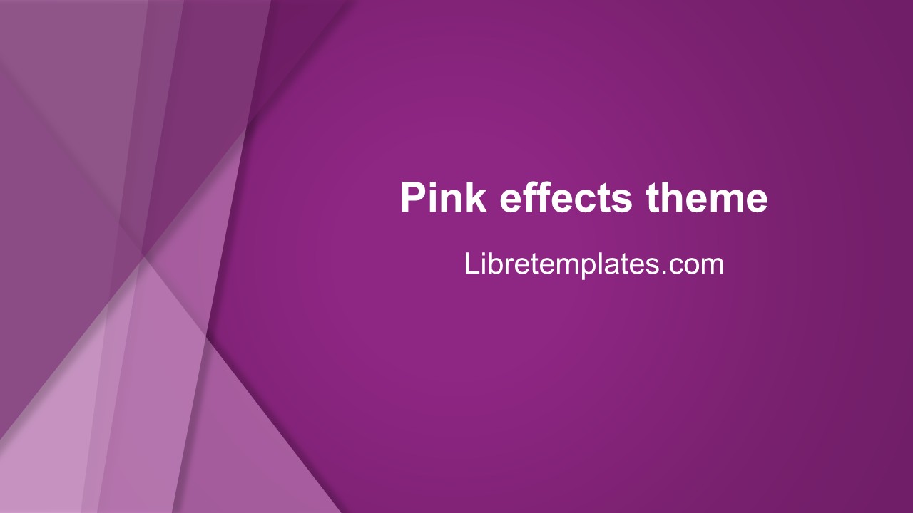 Pink effects theme
