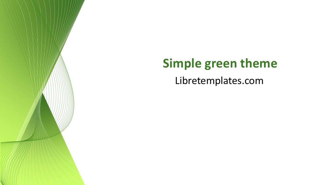 Simple green theme