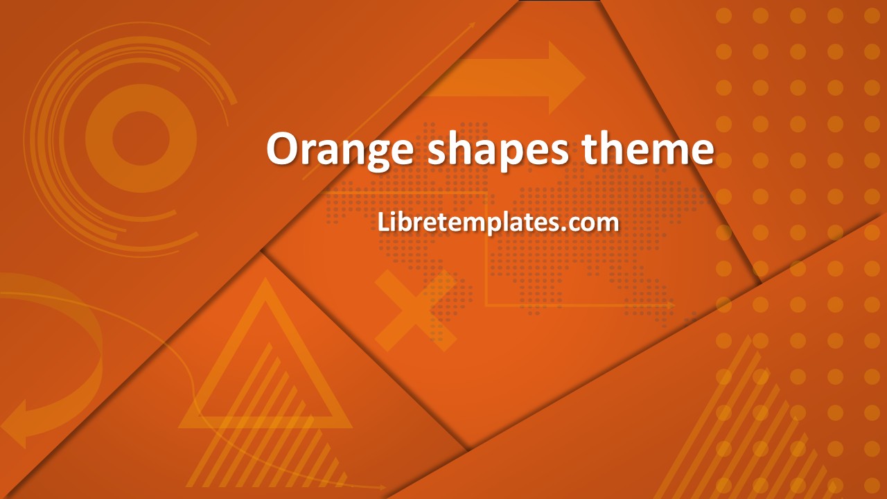 Orange shapes and effects theme
