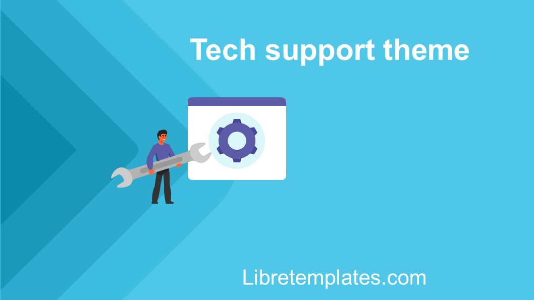 Tech support blue theme