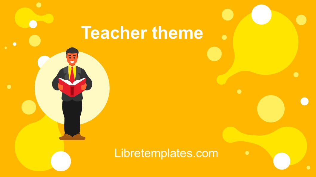 Yellow background teacher theme