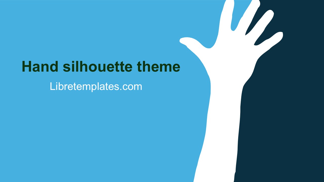 Hand silhouette theme