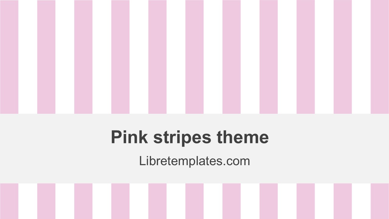Pink stripes theme