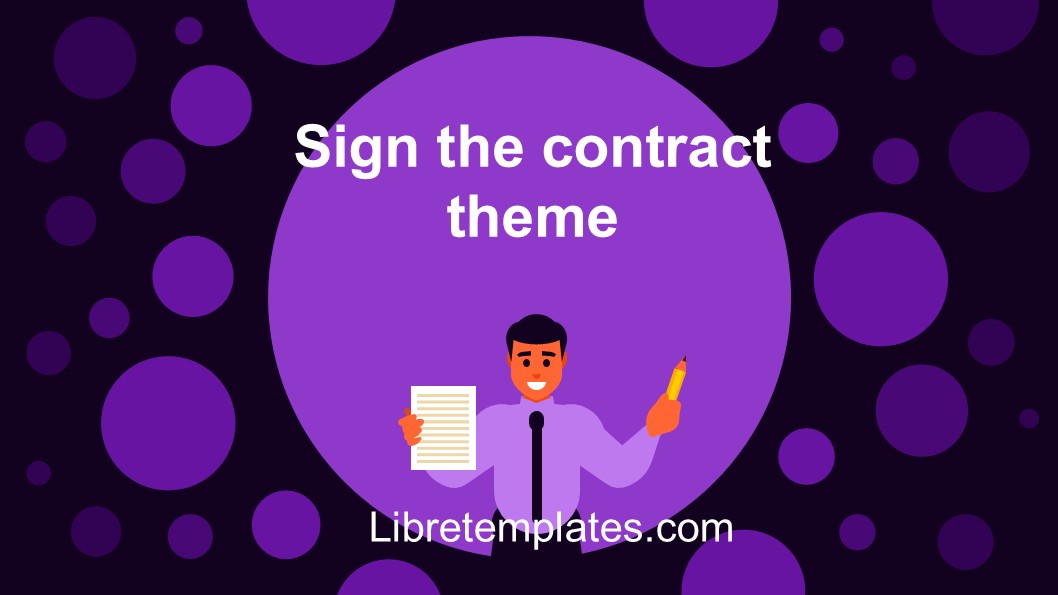 Sign the contract theme