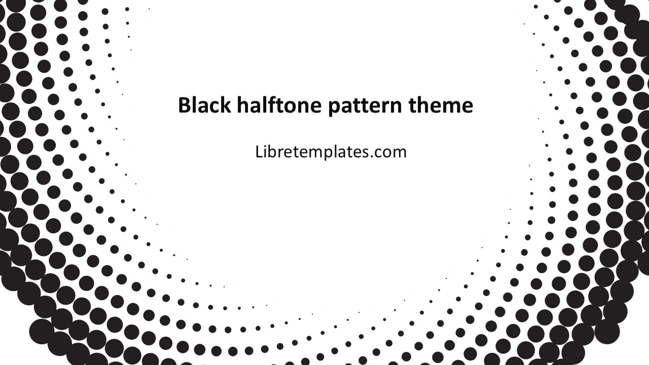 Black halftone design theme